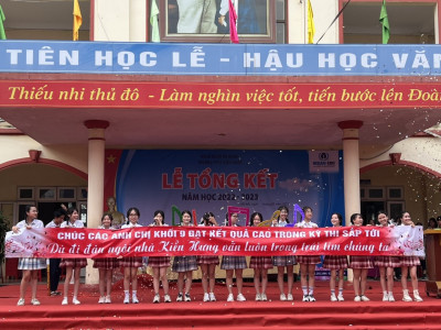 LỄ TỔNG KẾT NĂM HỌC 2022-2023 VÀ LỄ RA TRƯỜNG CỦA HỌC SINH KHỐI 9