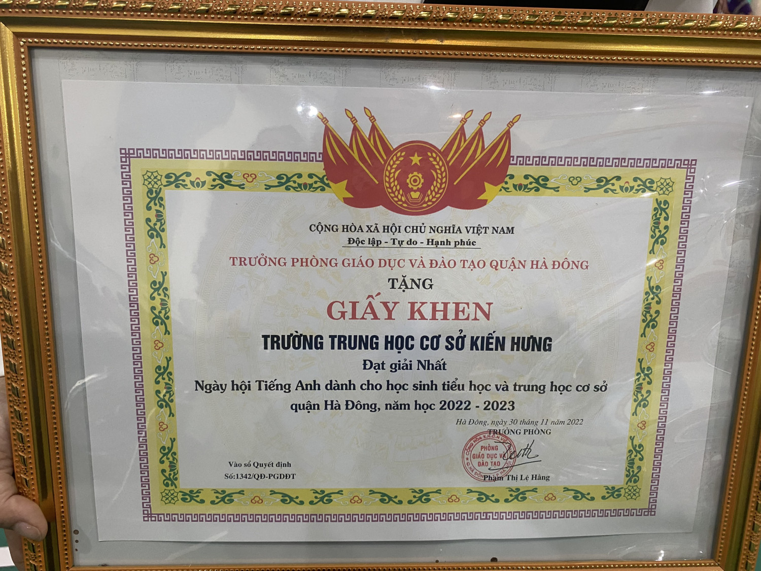 HƯỞNG ỨNG NGÀY HỘI TIẾNG ANH