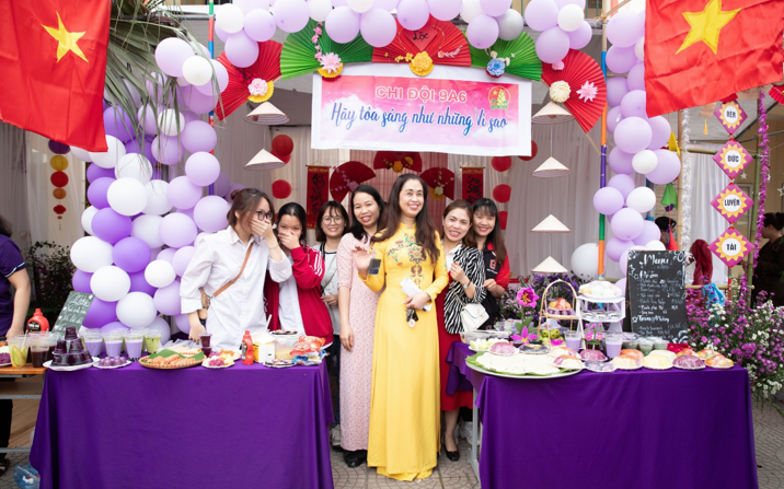 Lồng ghép GD STEM trong hoạt động trải nghiệm Hội chợ ẩm thực Bảy sắc cầu vồng và trò chơi dân gian.