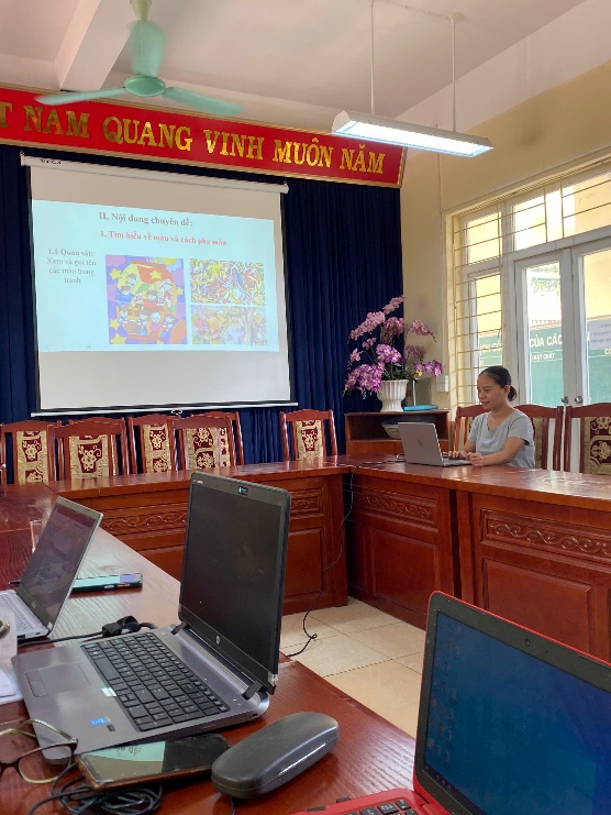 SINH HOẠT CHUYÊN MÔN CẤP TRƯỜNG MÔN NGHỆ THUẬT (MĨ THUẬT) NĂM HỌC 2024- 2025